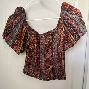 Live to Be Spoiler brand off the shoulder tight crop top. No rips or stains.